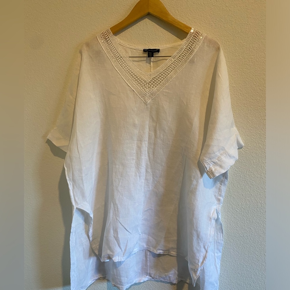 Saks Fifth Avenue | White swim suit cover up